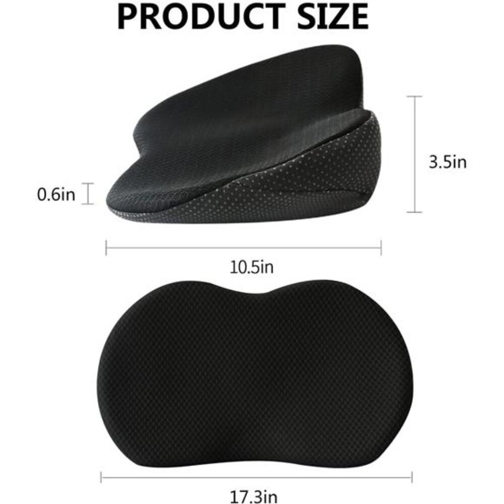 Memory Foam Car Seat Cushion for Back Pain Sciatica Driving Road Trip Comfort - Picture 2 of 7